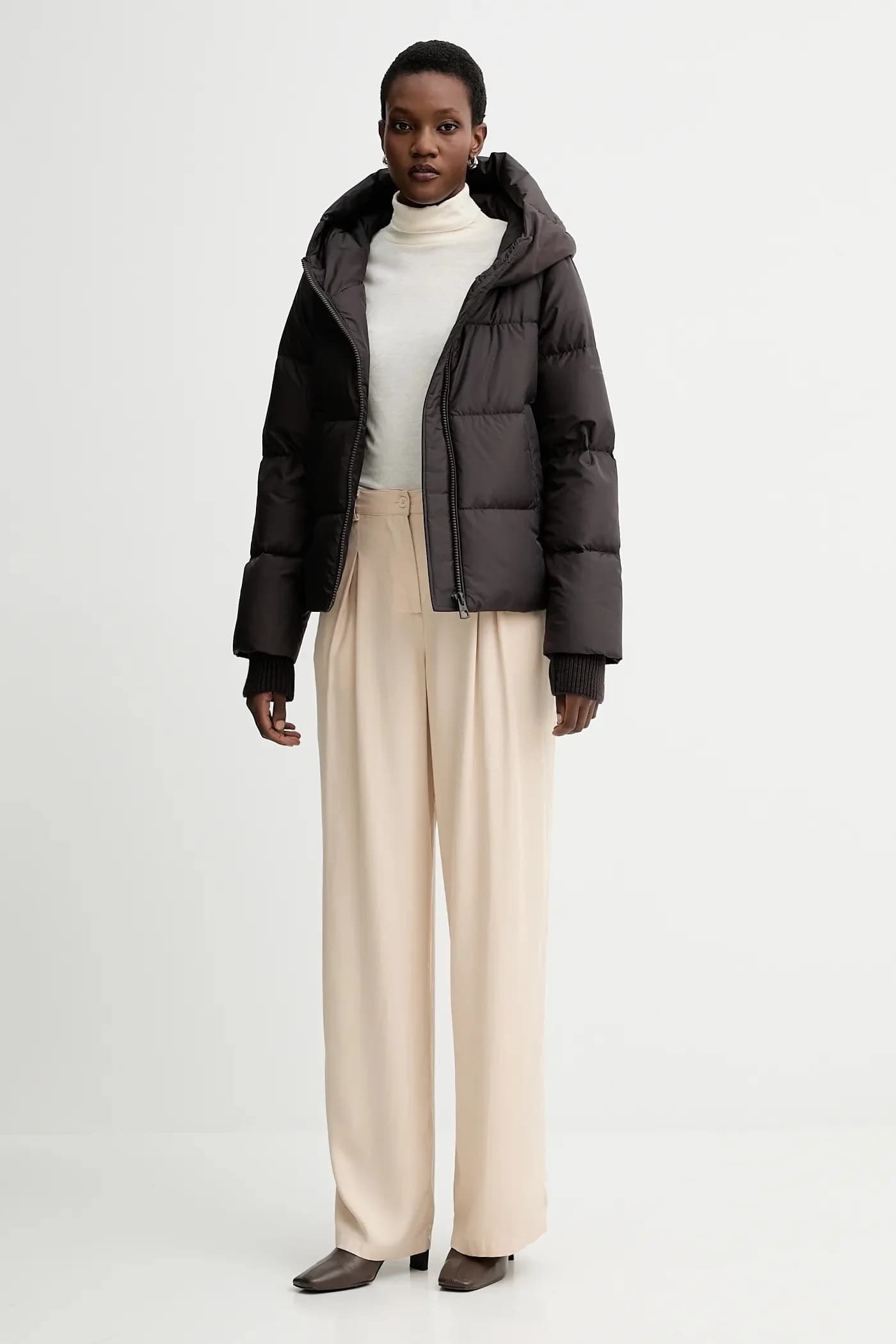 Хлопковая рубашка с длинным рукавом - фото 2