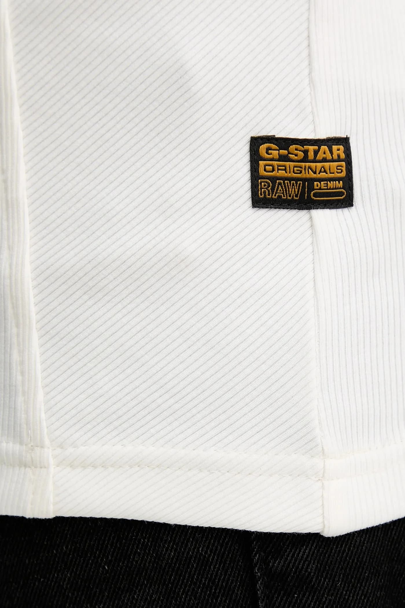 Лонгслив А-силуэта в тонкую рубчику - фото 5