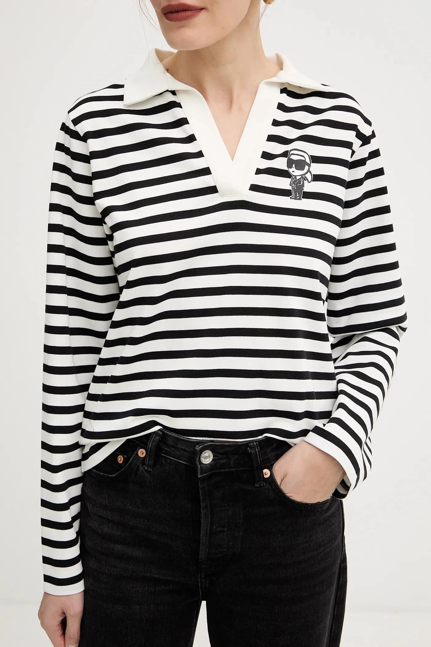 IKON хлопковая рубашка с длинными рукавами - фото 5