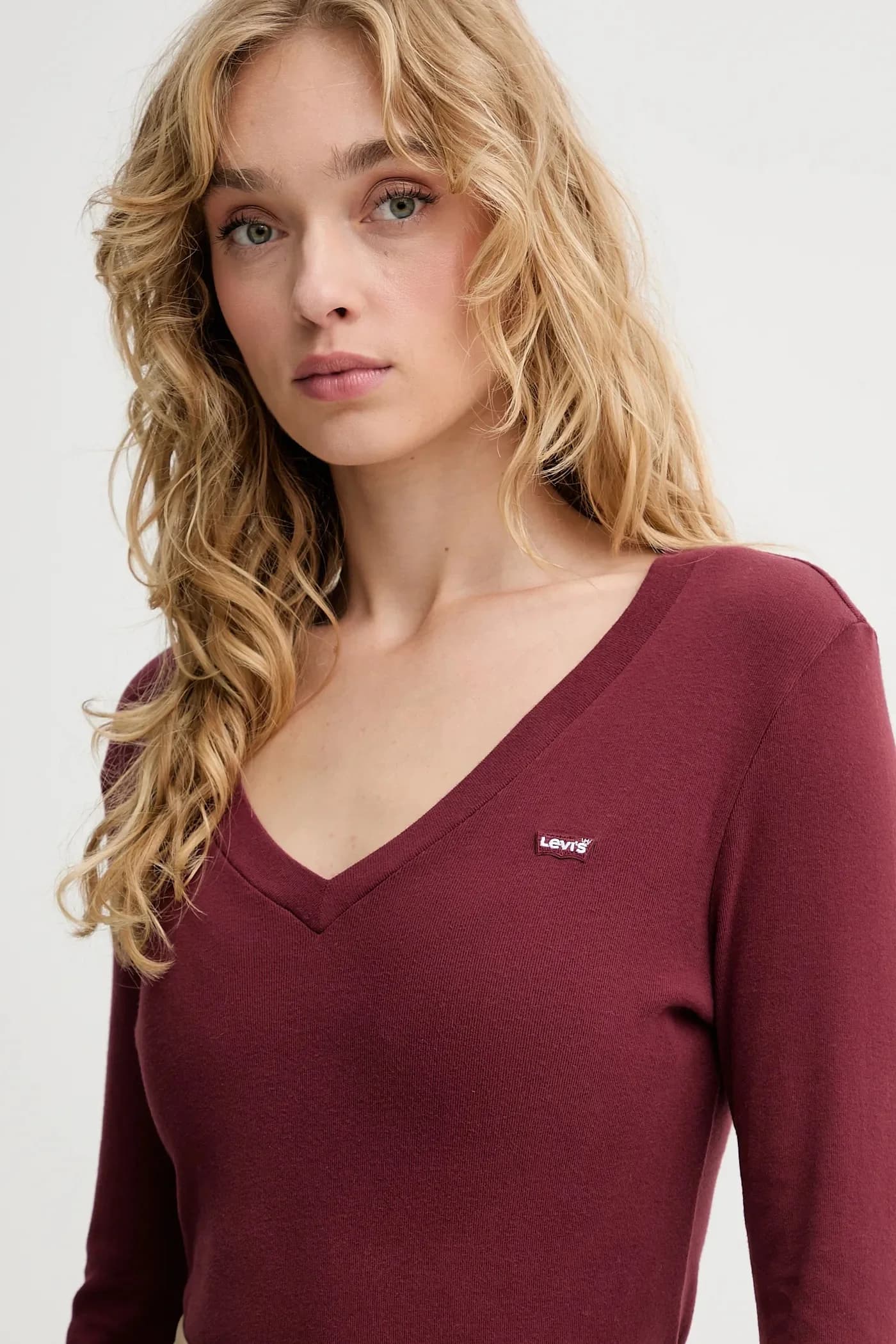 Хлопковая рубашка с длинным рукавом - фото 4