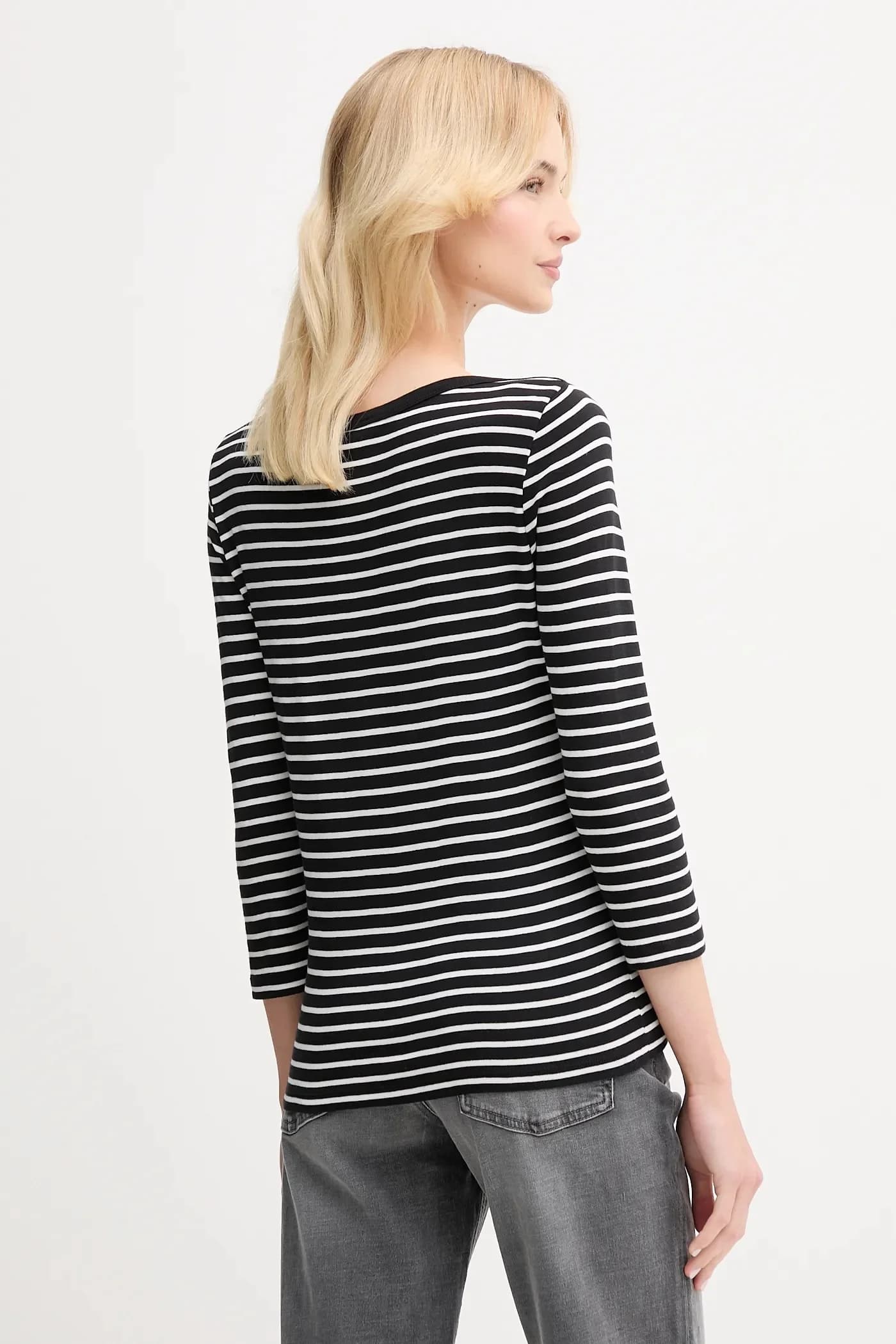 Хлопковая рубашка с длинным рукавом - фото 3