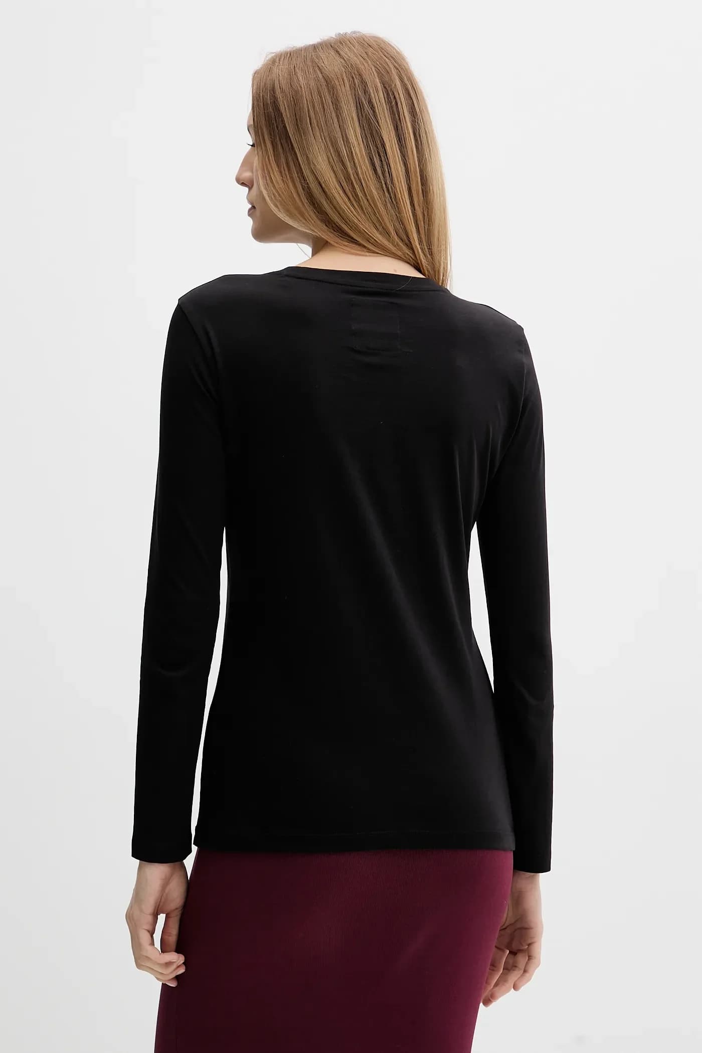 Хлопковая рубашка с длинным рукавом - фото 3