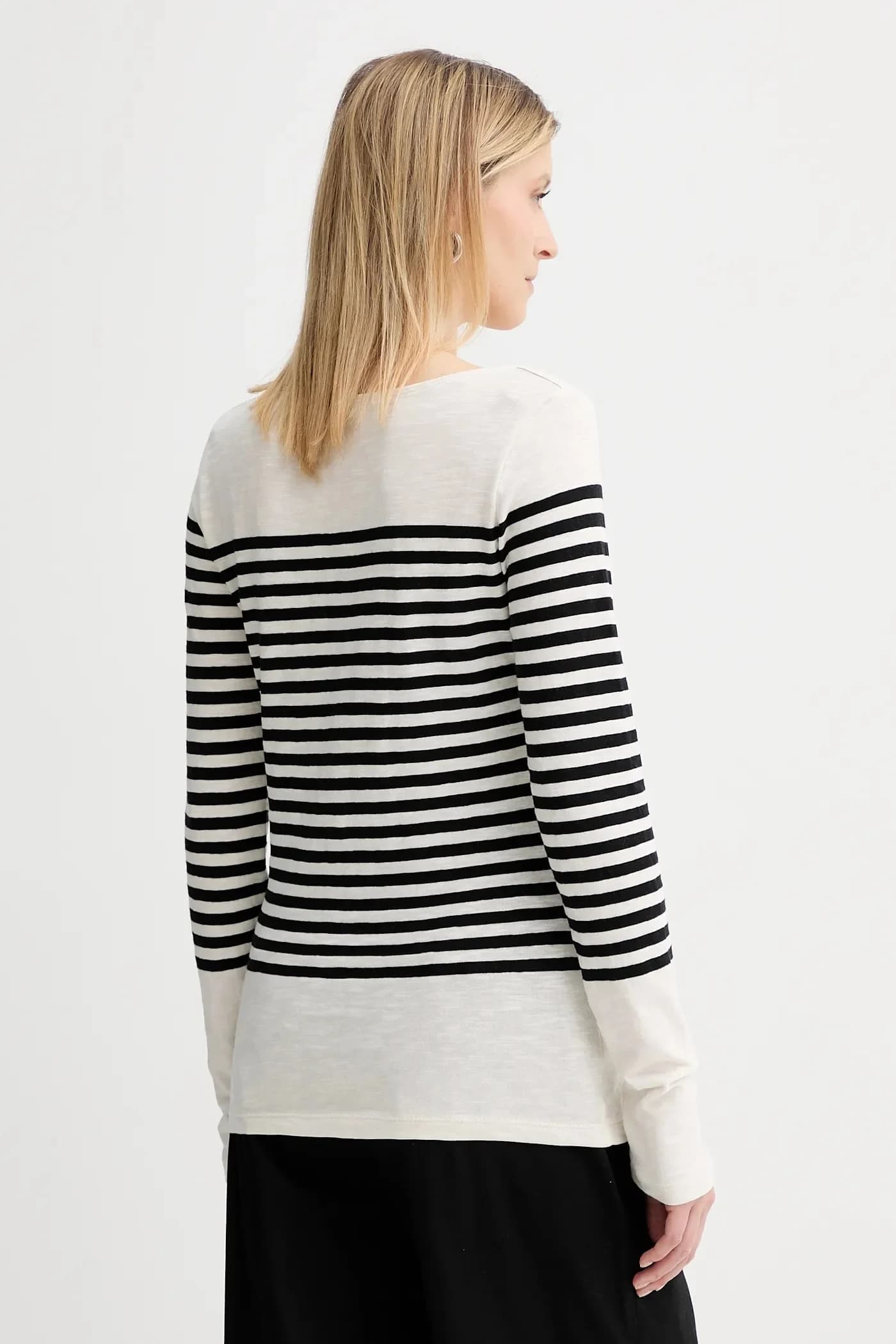 Хлопковая рубашка с длинным рукавом - фото 3