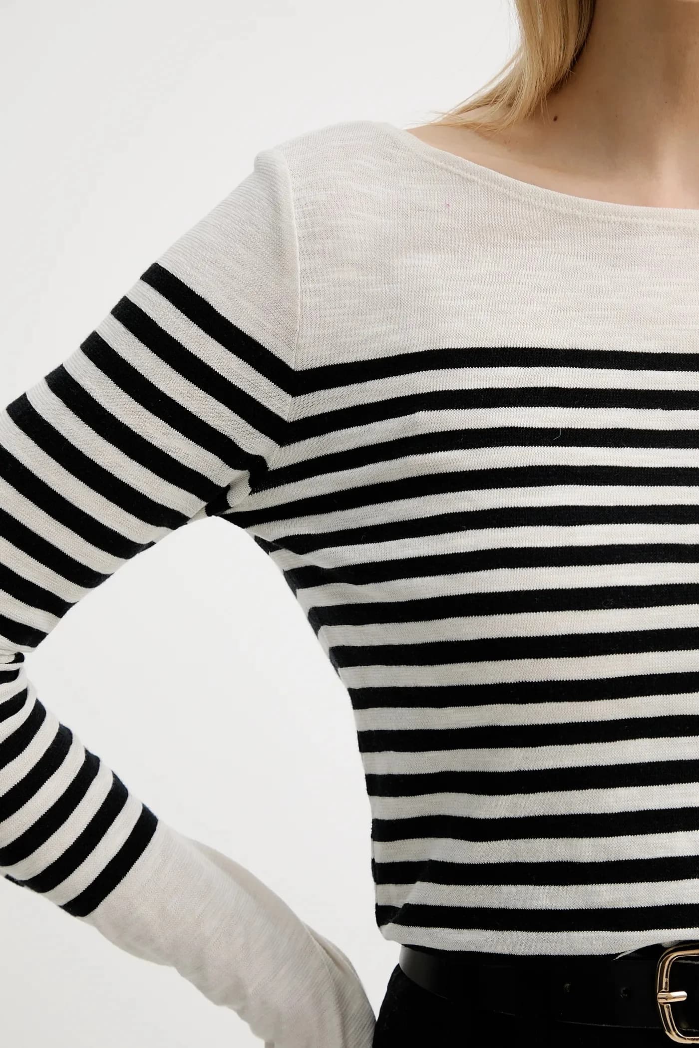 Хлопковая рубашка с длинным рукавом - фото 5