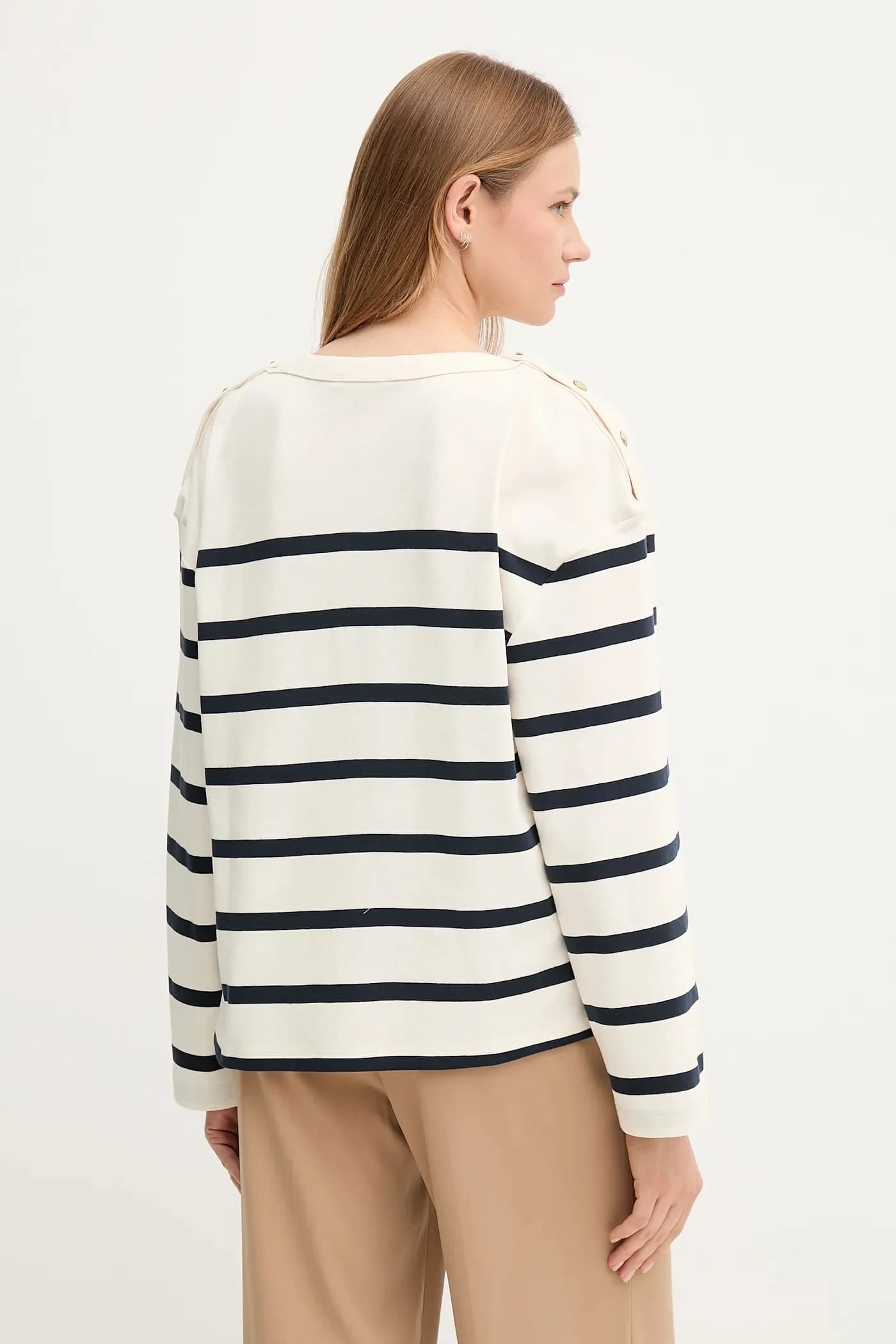 Хлопковая рубашка с длинным рукавом - фото 3