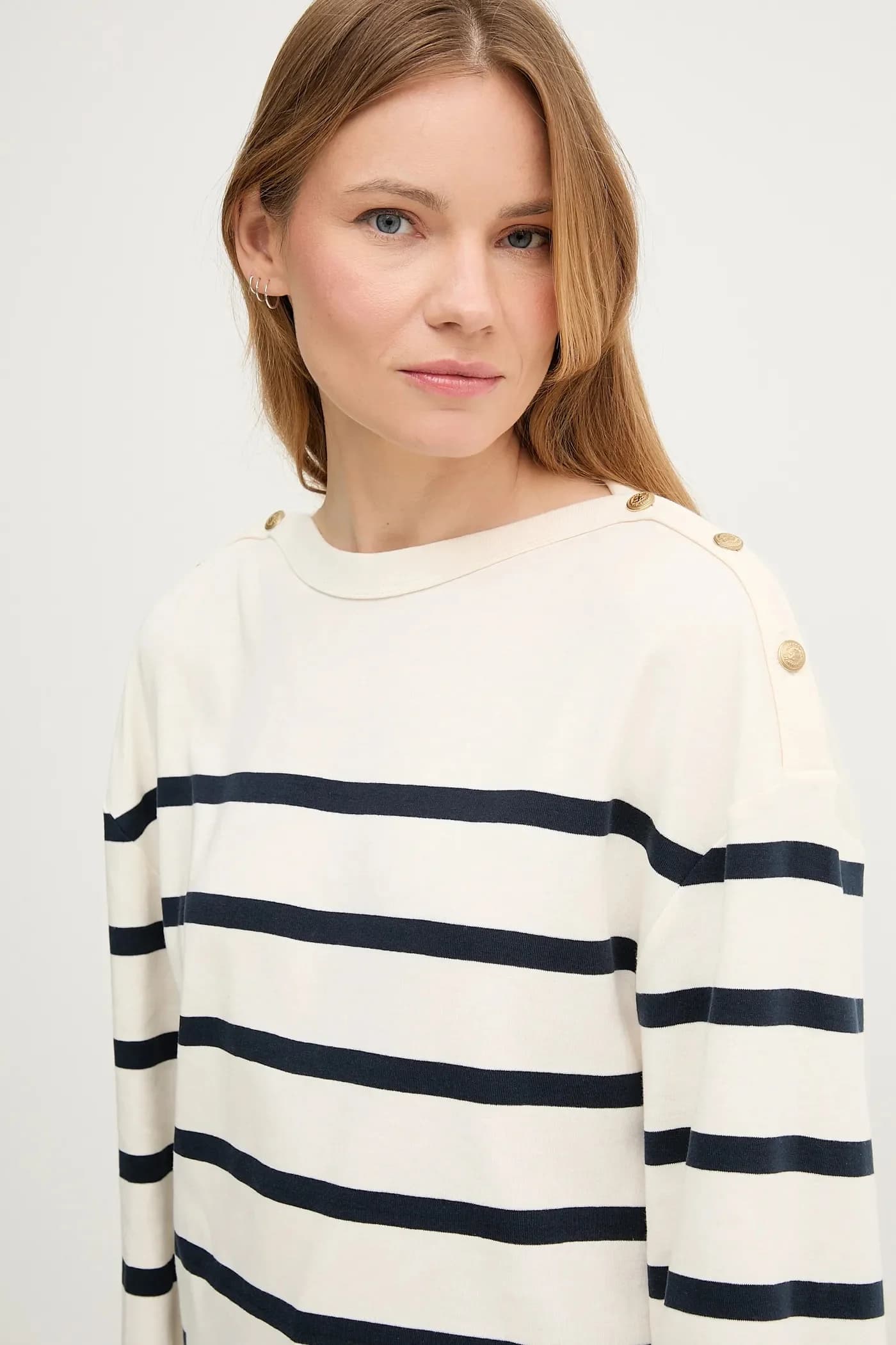 Хлопковая рубашка с длинным рукавом - фото 4