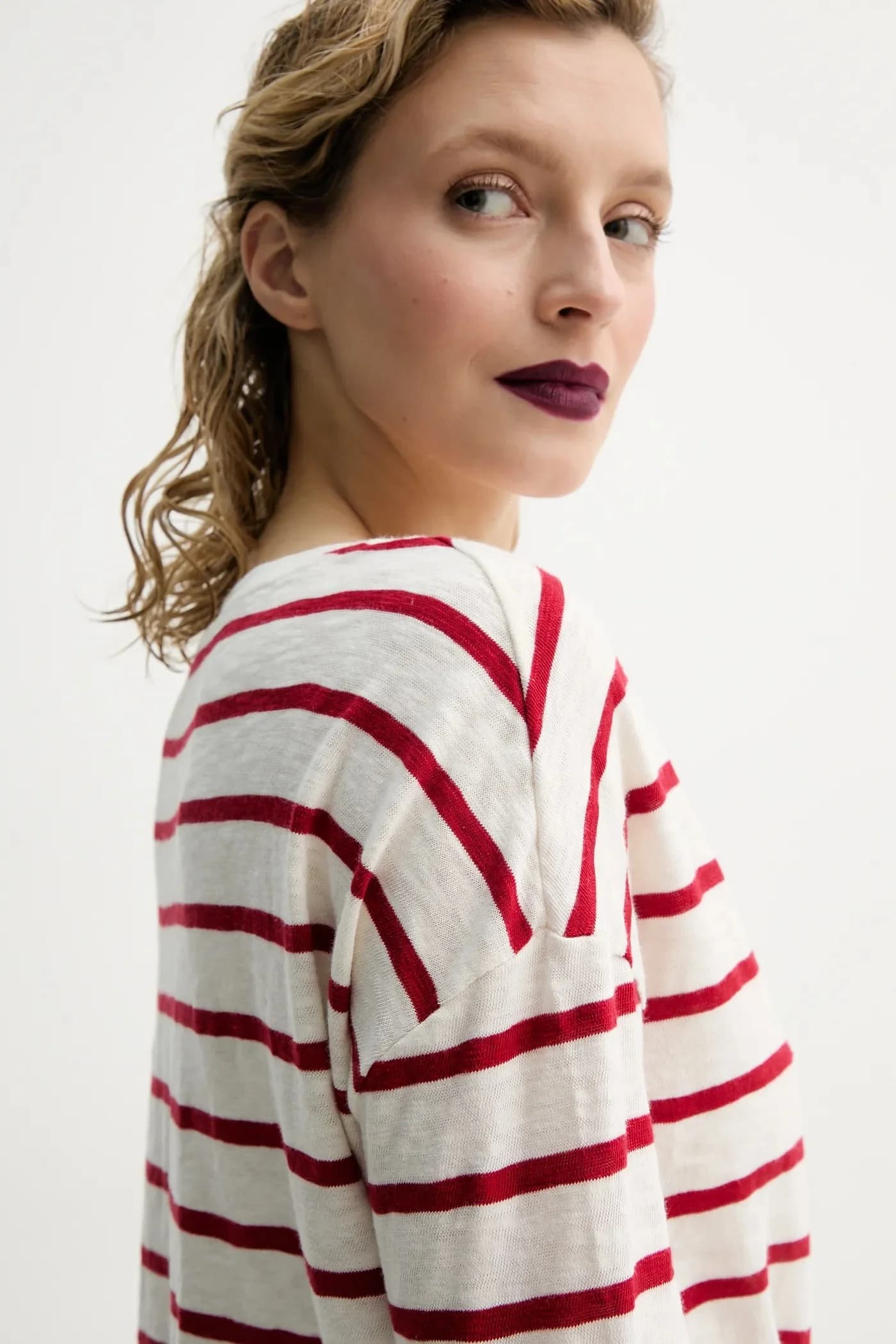 Хлопковая рубашка с длинным рукавом - фото 4