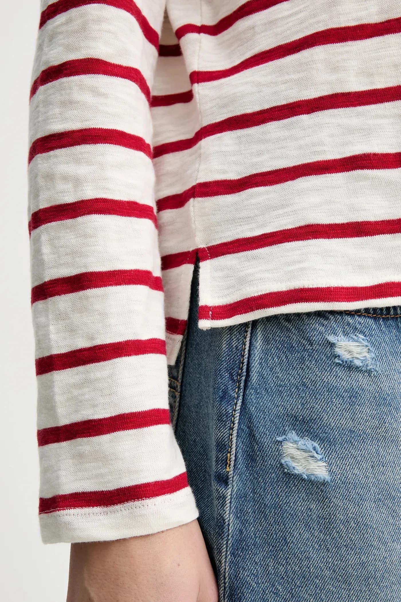 Хлопковая рубашка с длинным рукавом - фото 5