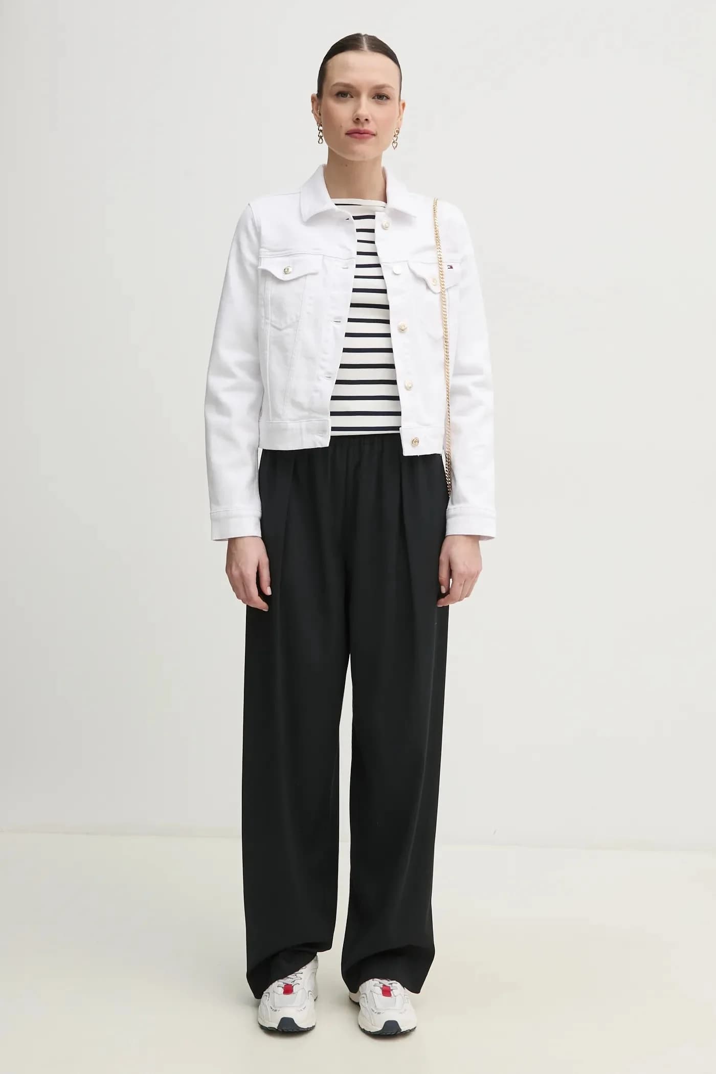 Хлопковая рубашка с длинным рукавом - фото 2