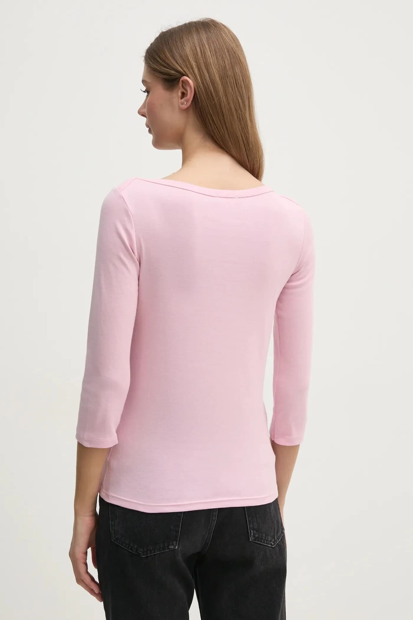 Хлопковая рубашка с длинным рукавом - фото 3