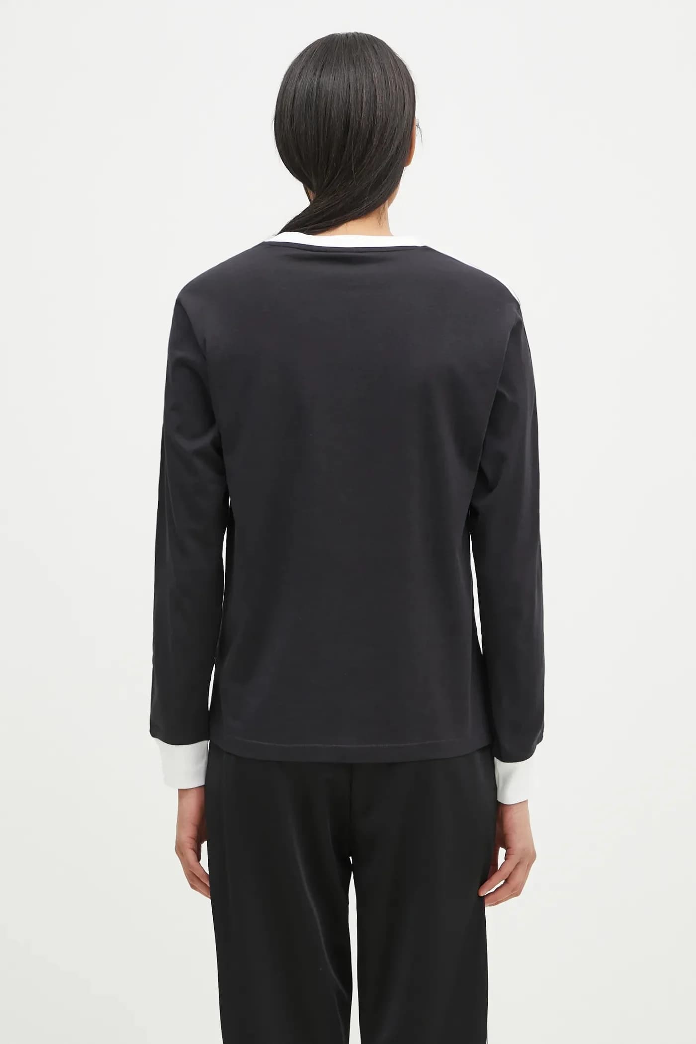 Хлопковая рубашка с длинными рукавами и 3 полосками - фото 3