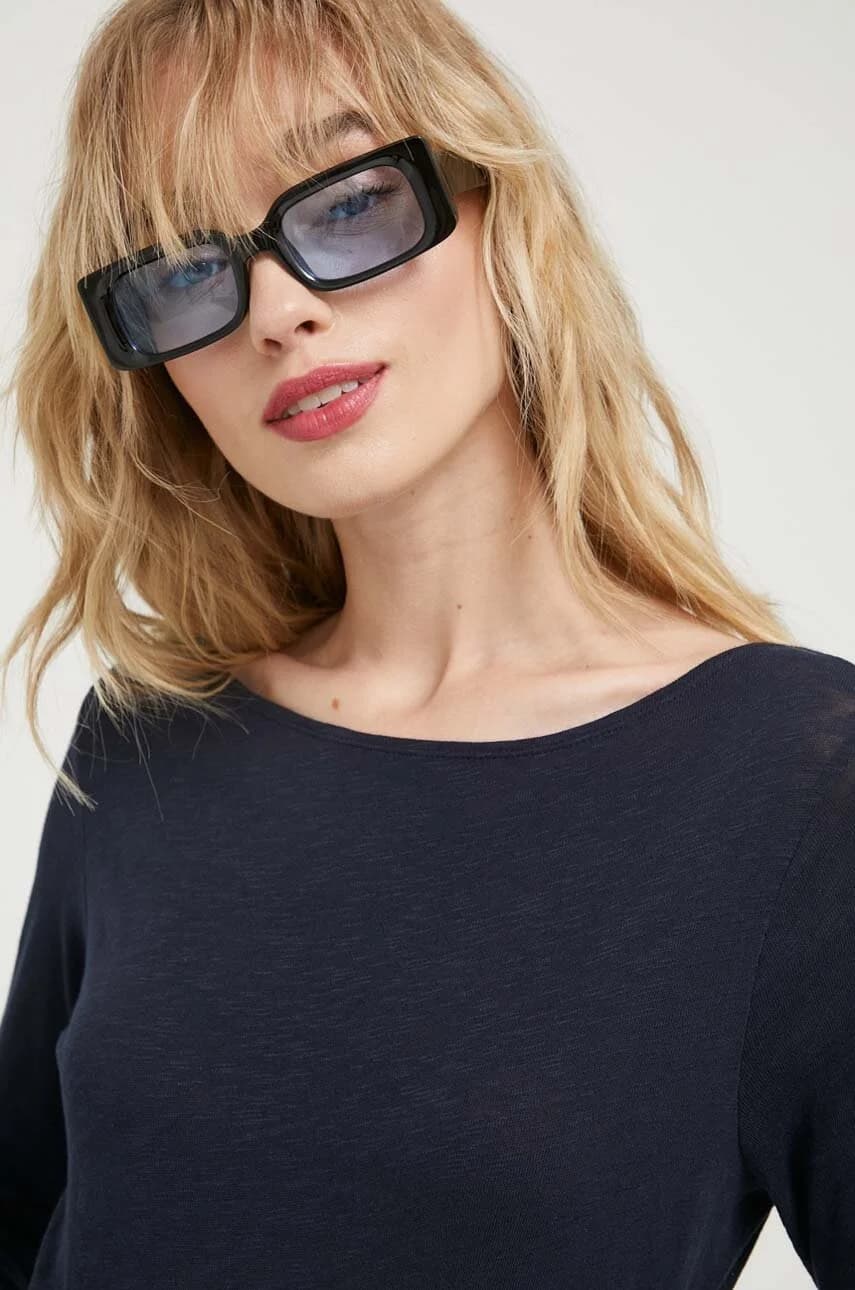 Хлопковая рубашка с длинным рукавом - фото 4