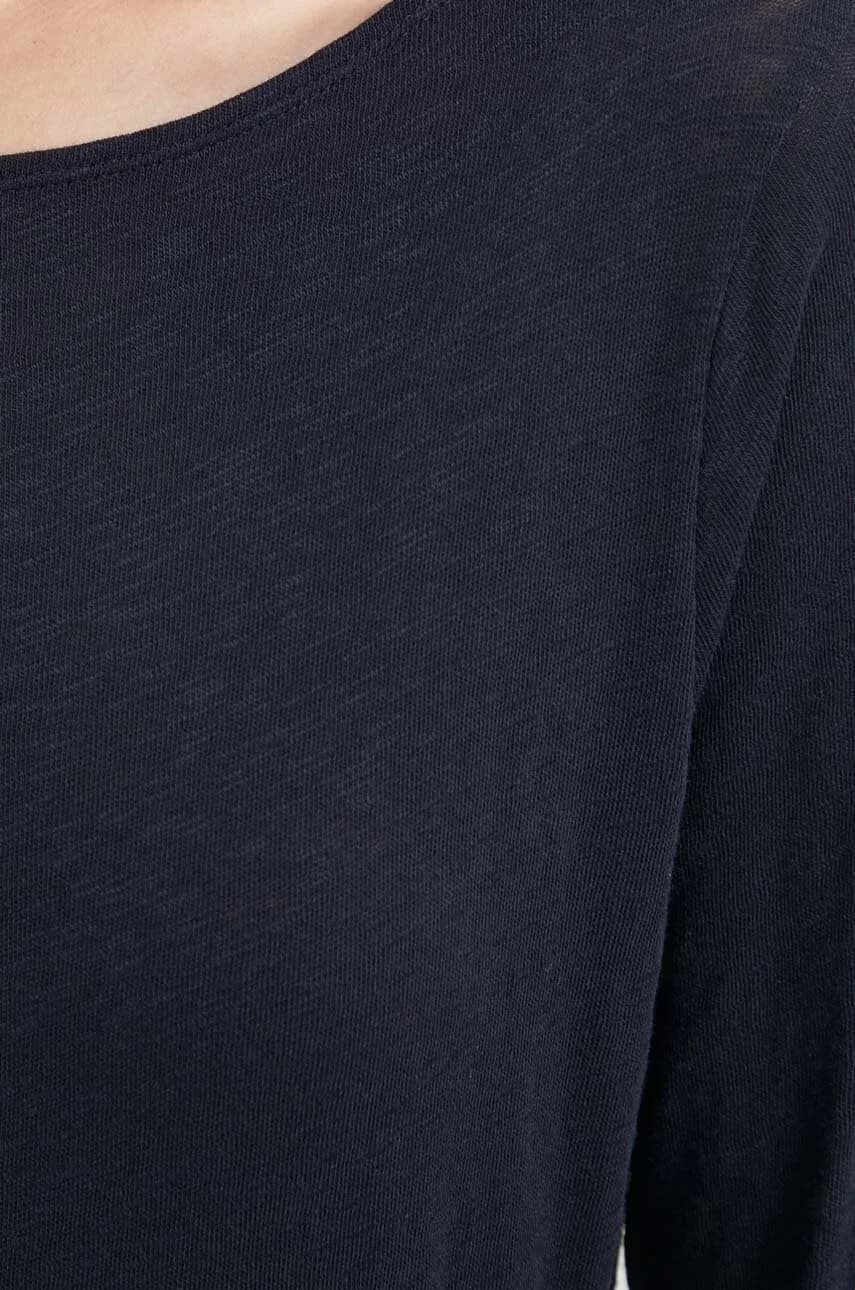 Хлопковая рубашка с длинным рукавом - фото 5