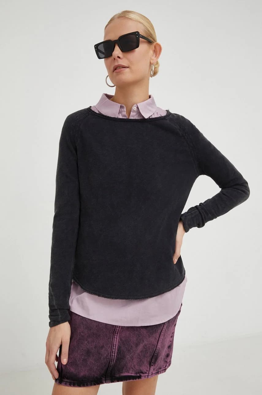 Хлопковая ФУТБОЛКА с длинными рукавами ML COL BATEAU