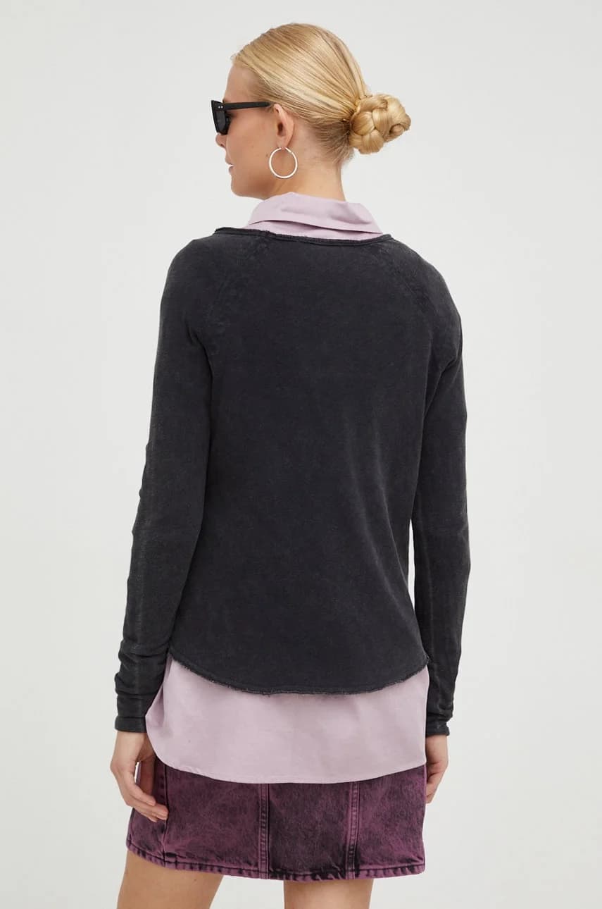 Хлопковая ФУТБОЛКА с длинными рукавами ML COL BATEAU - фото 3