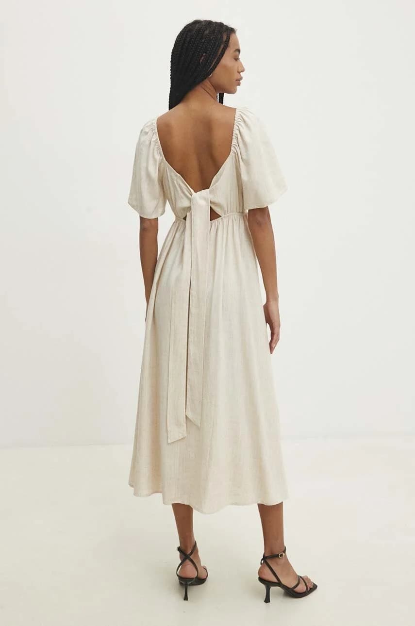 Льняное платье - фото 3