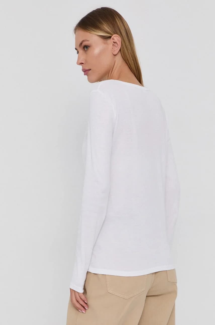 Хлопковая рубашка с длинным рукавом - фото 3