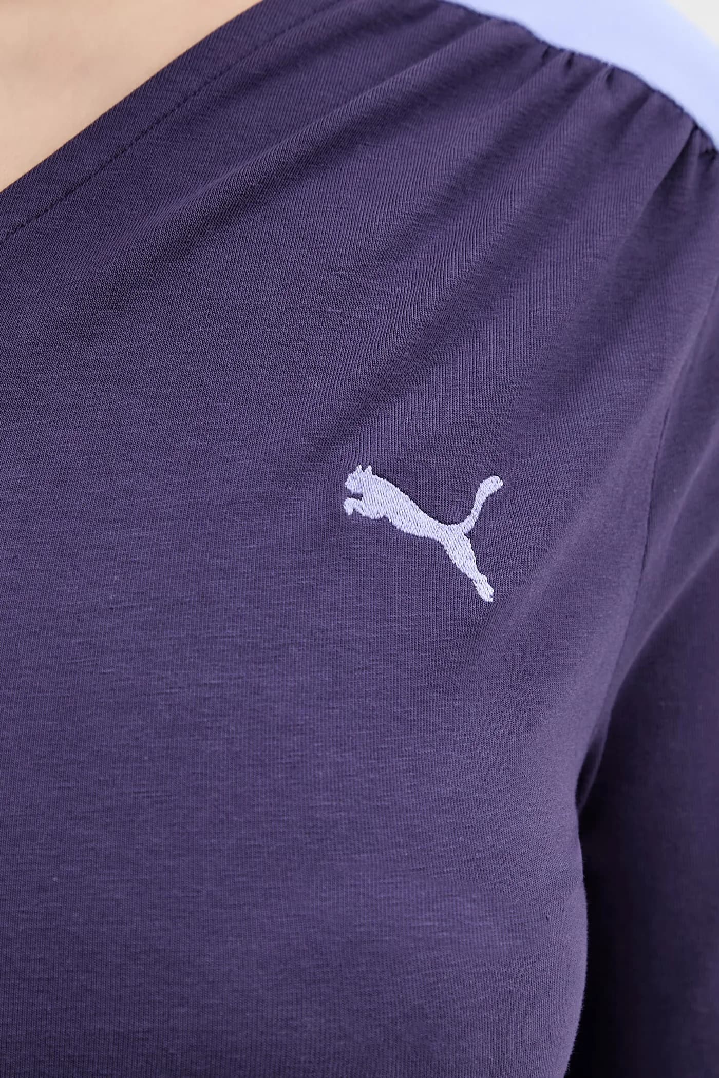 Женский хлопковый лонгслив Асимметричный лонгслив - фото 5