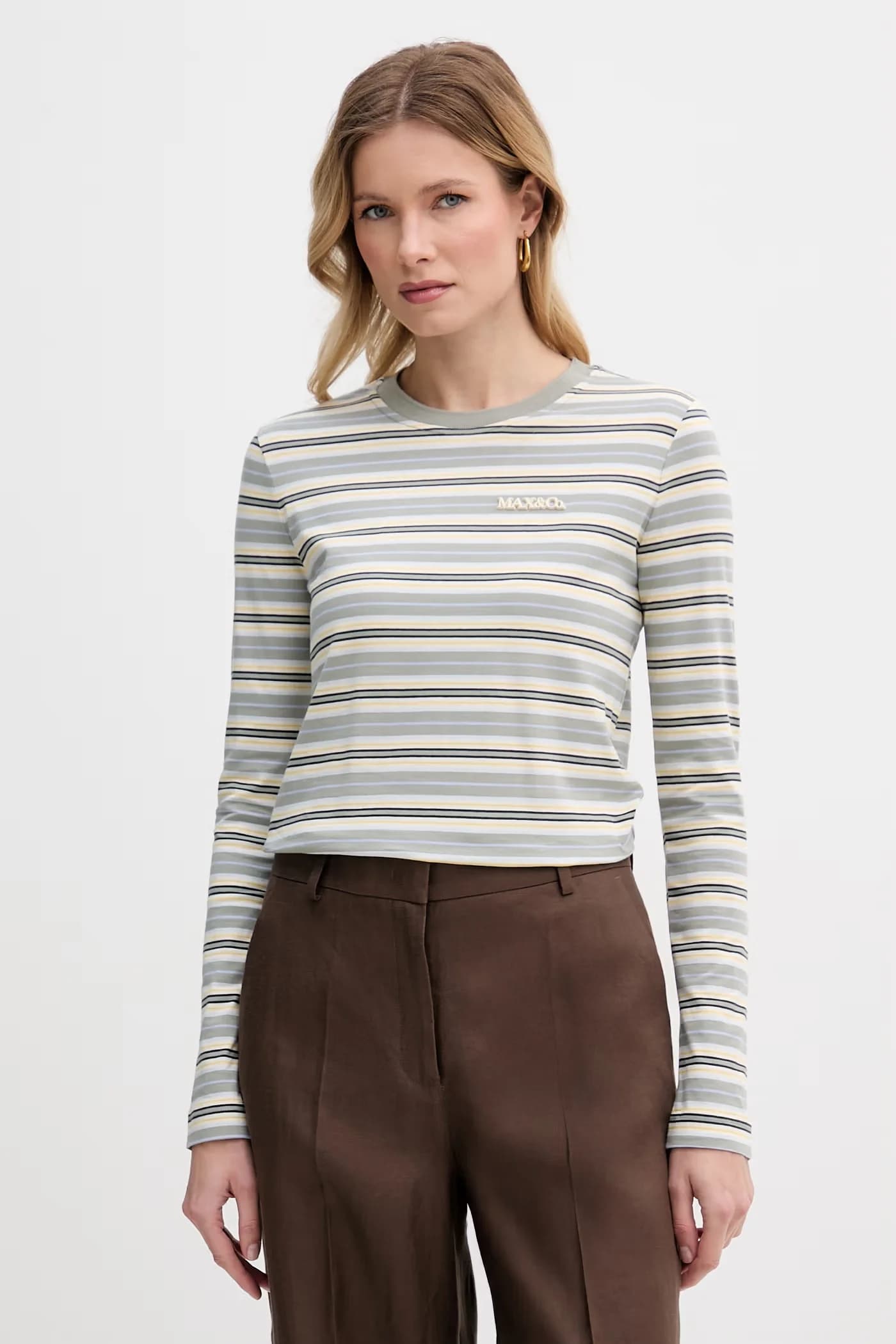 MCOMEDUSA женская хлопковая рубашка с длинными рукавами