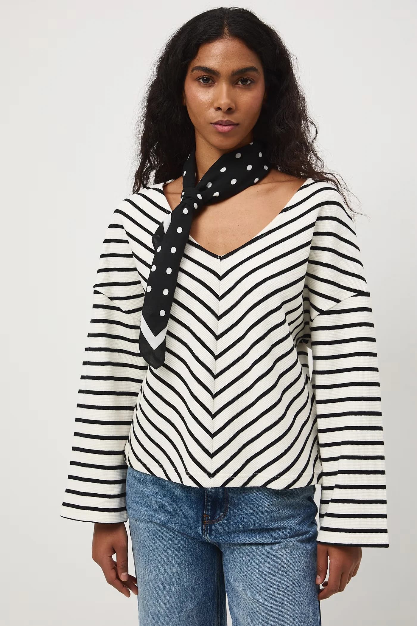 Женская хлопковая рубашка с длинным рукавом - фото 2