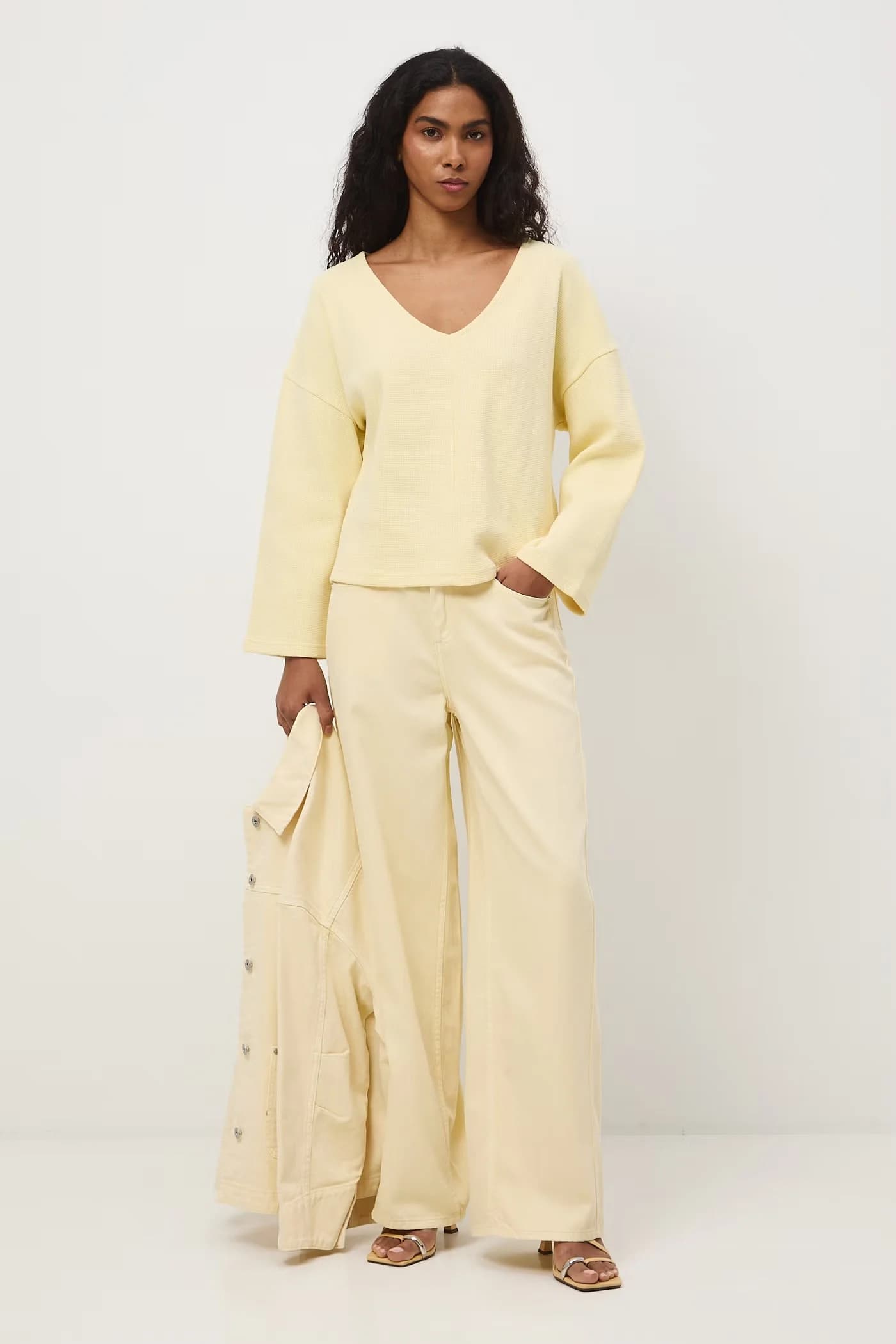 Женская хлопковая рубашка с длинным рукавом - фото 2