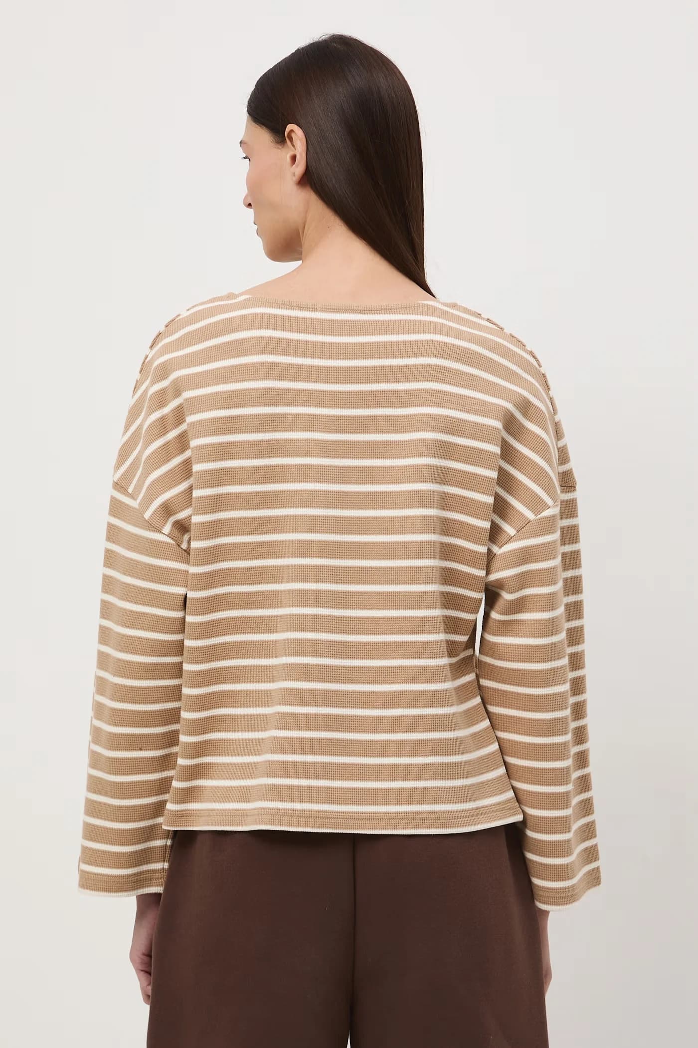 Женская хлопковая рубашка с длинным рукавом - фото 3