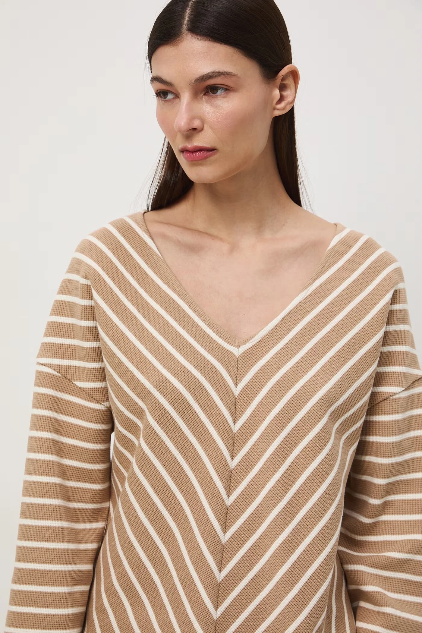 Женская хлопковая рубашка с длинным рукавом - фото 4