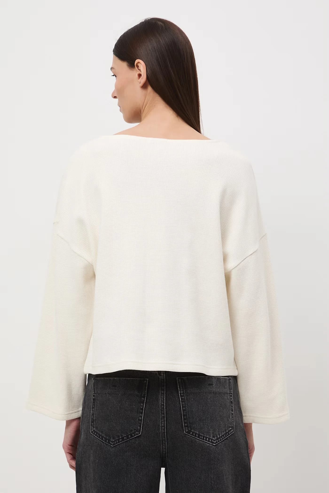 Женская хлопковая рубашка с длинным рукавом - фото 3