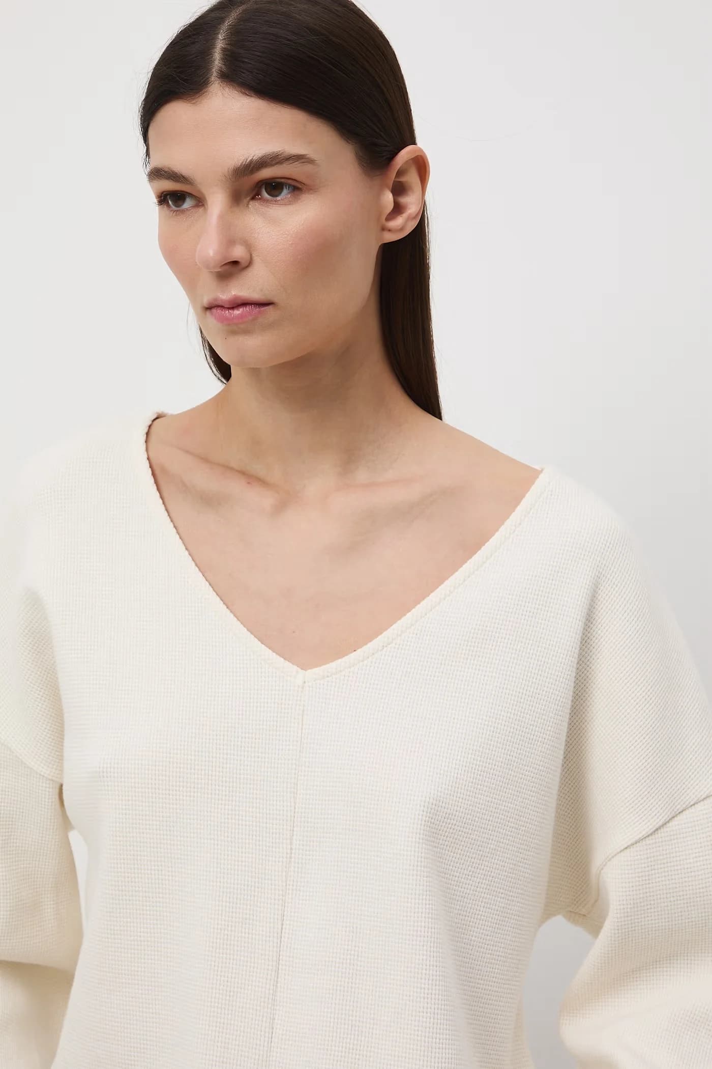 Женская хлопковая рубашка с длинным рукавом - фото 5