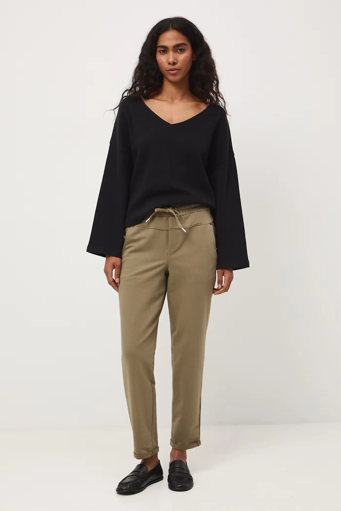 Женская хлопковая рубашка с длинным рукавом - фото 2