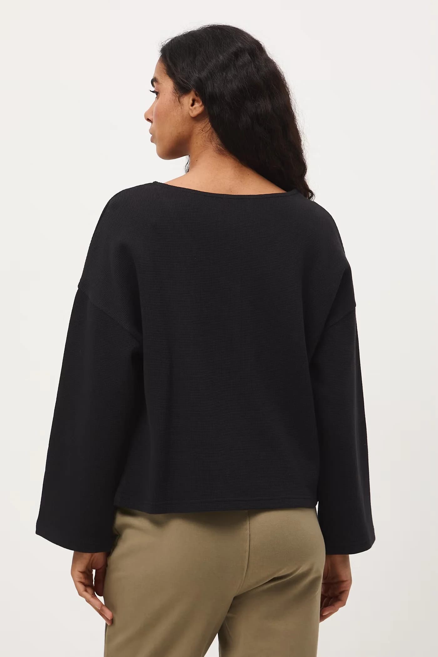 Женская хлопковая рубашка с длинным рукавом - фото 3