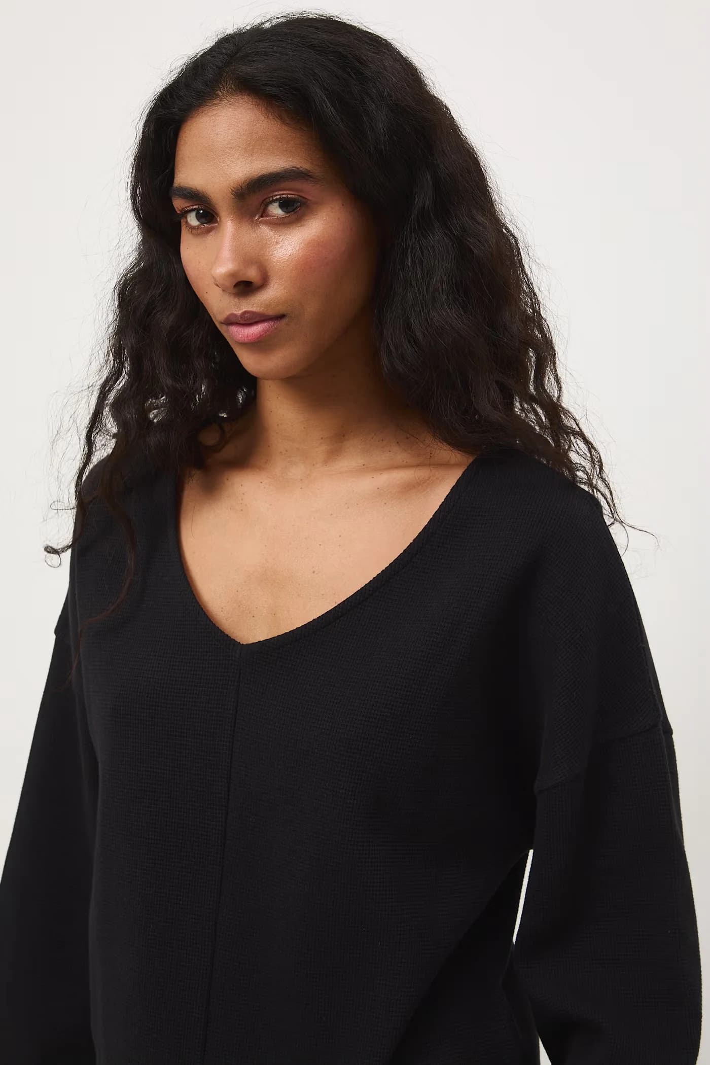 Женская хлопковая рубашка с длинным рукавом - фото 4