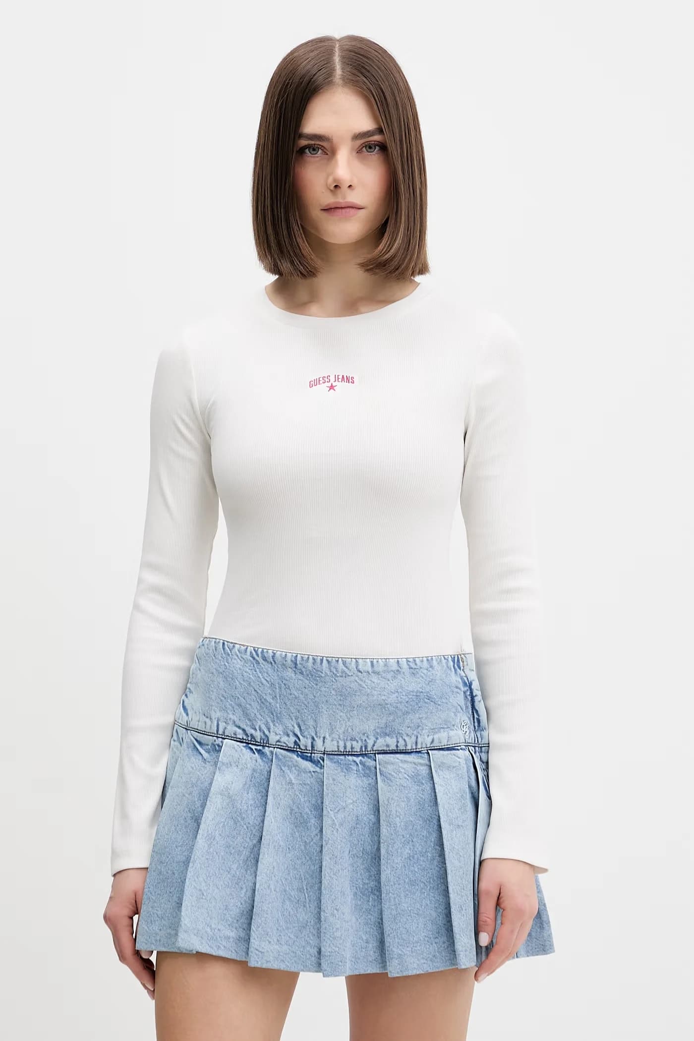 Женская хлопковая рубашка с длинным рукавом