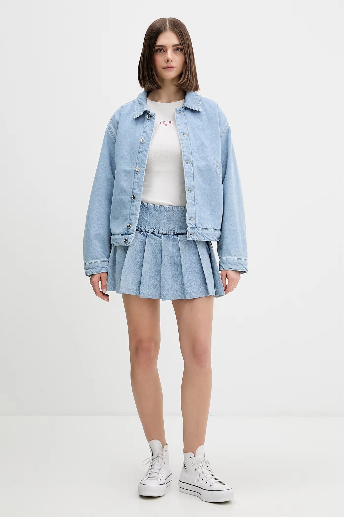 Женская хлопковая рубашка с длинным рукавом - фото 2