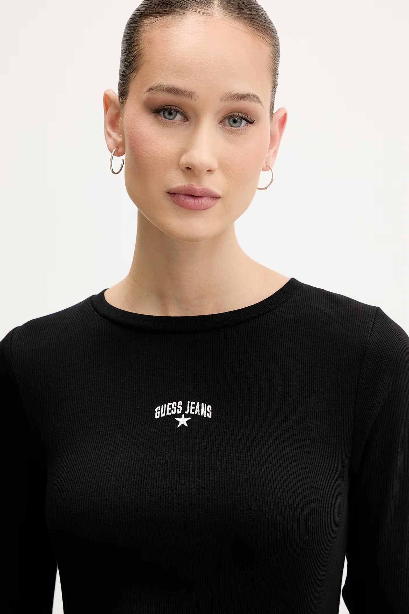 Женская хлопковая рубашка с длинным рукавом - фото 4