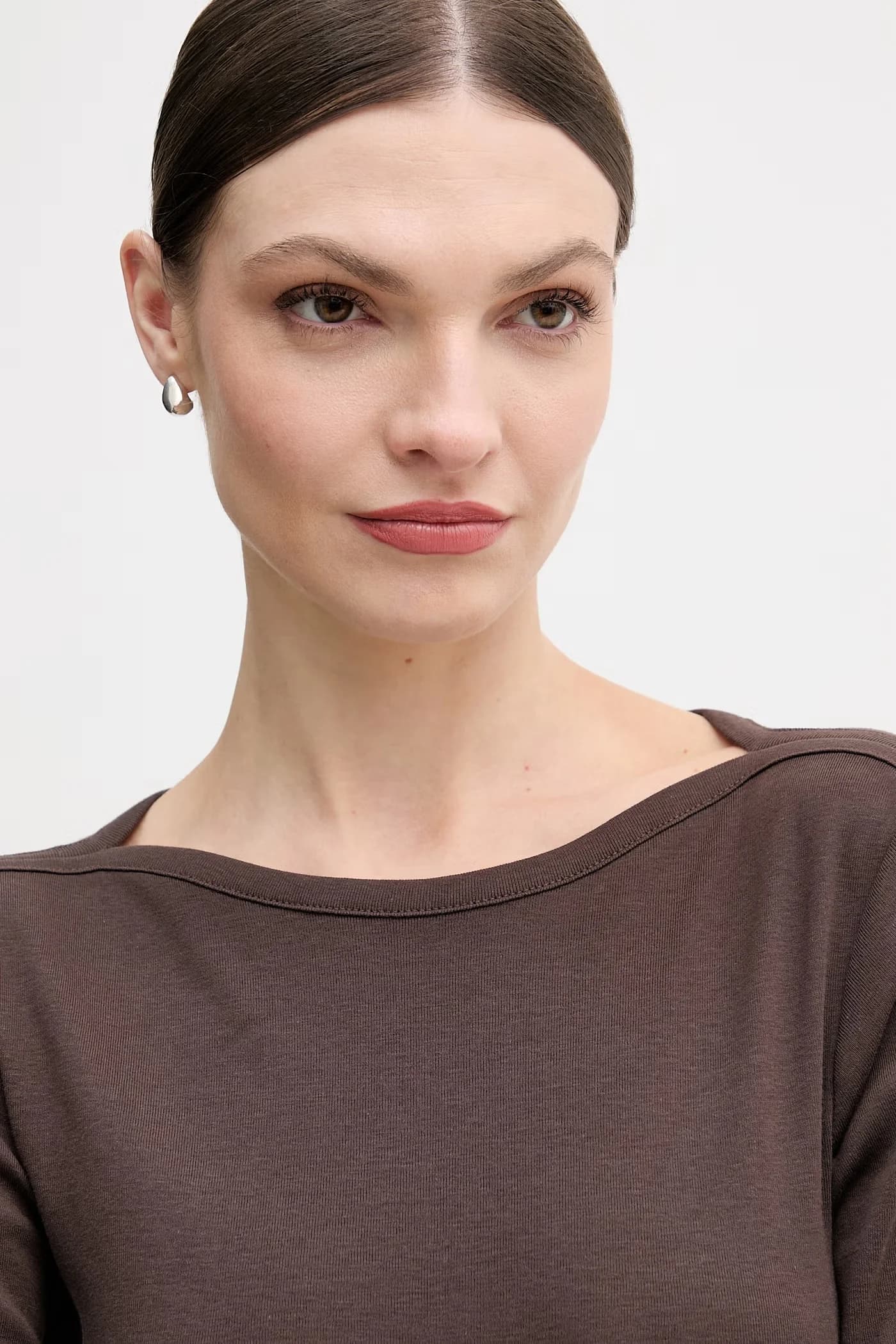 Хлопковая рубашка с длинным рукавом - фото 4