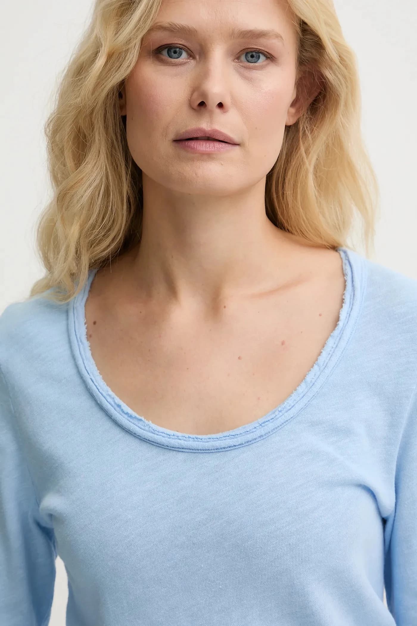 Хлопковая рубашка с длинным рукавом - фото 4