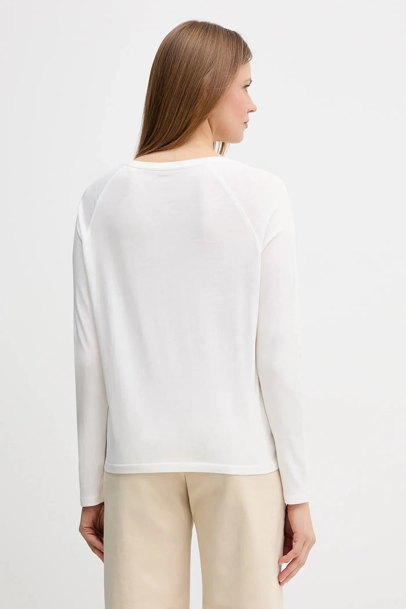 Хлопковая рубашка с длинным рукавом - фото 3