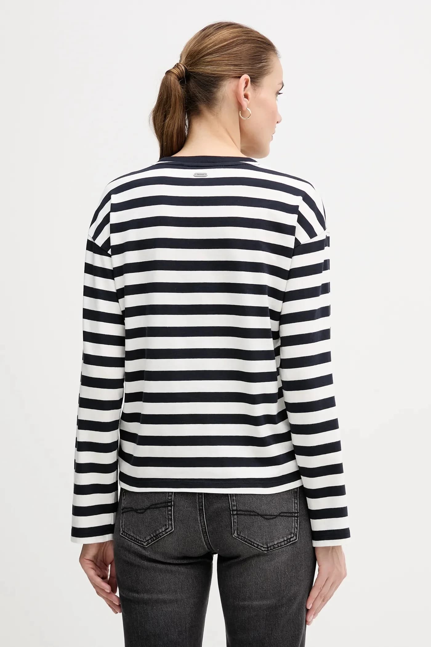 Хлопковая рубашка с длинным рукавом - фото 3