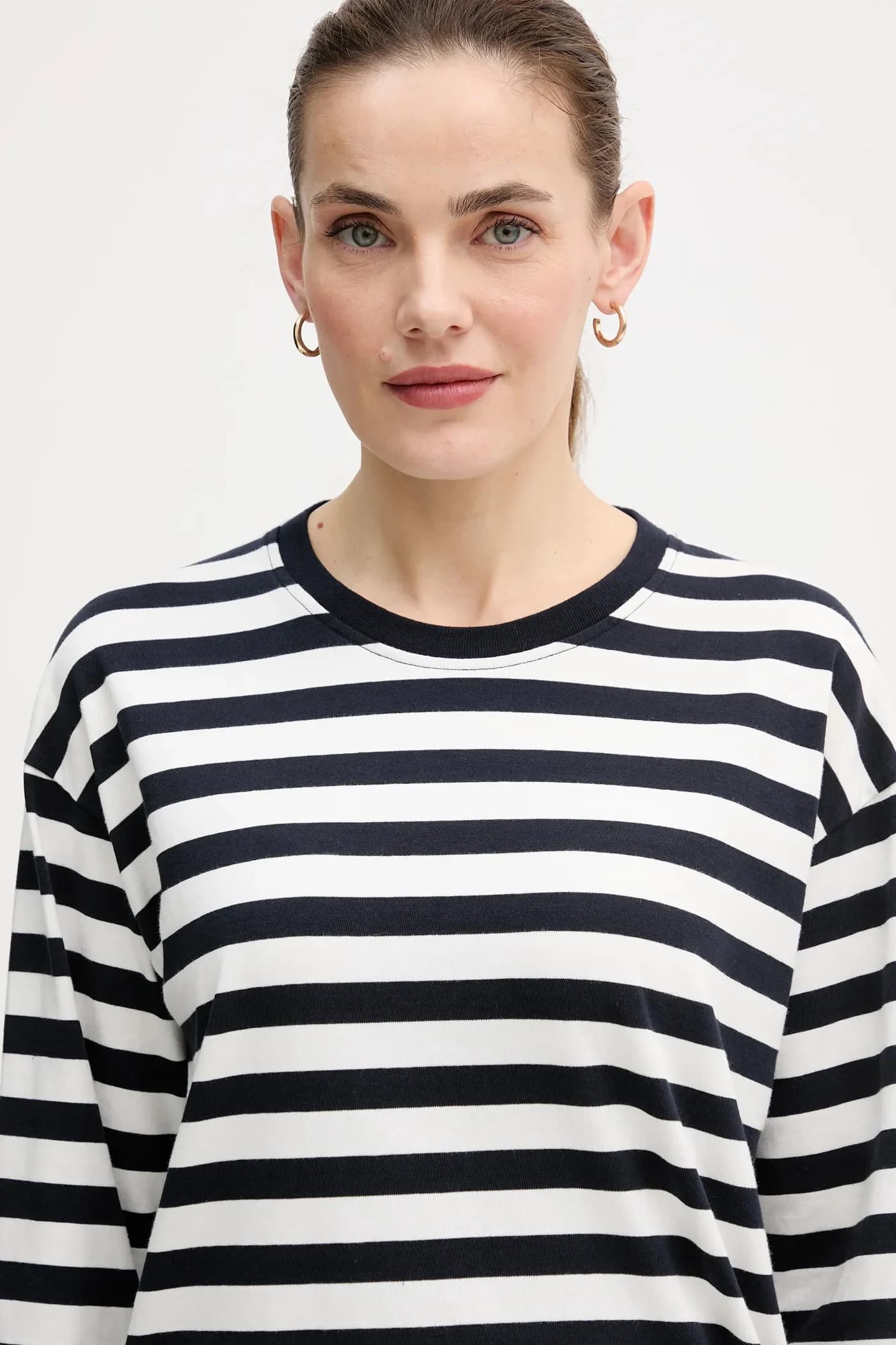 Хлопковая рубашка с длинным рукавом - фото 4