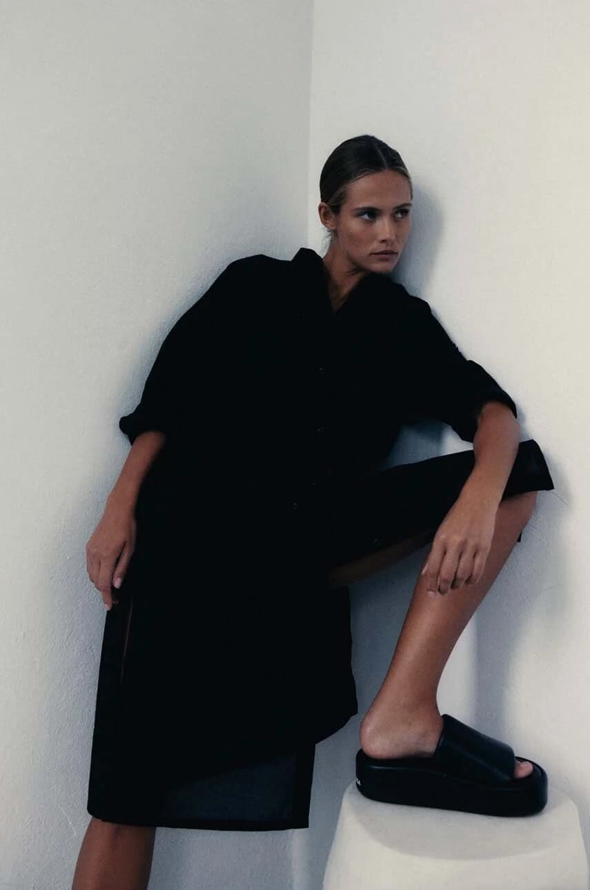 Хлопковое платье BEACH SHIRT - фото 2