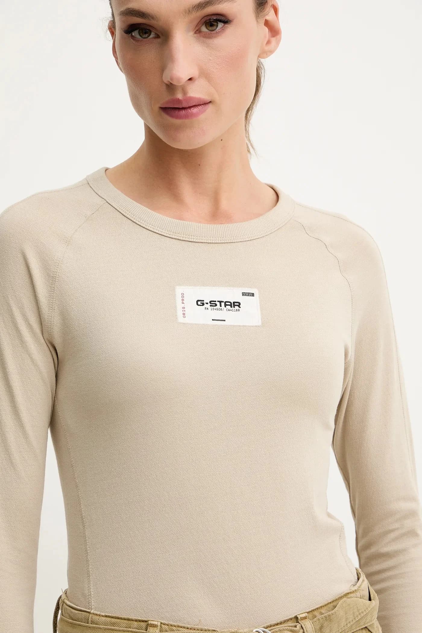 Узкая хлопковая рубашка с длинными рукавами и нашивкой-вышивкой - фото 4