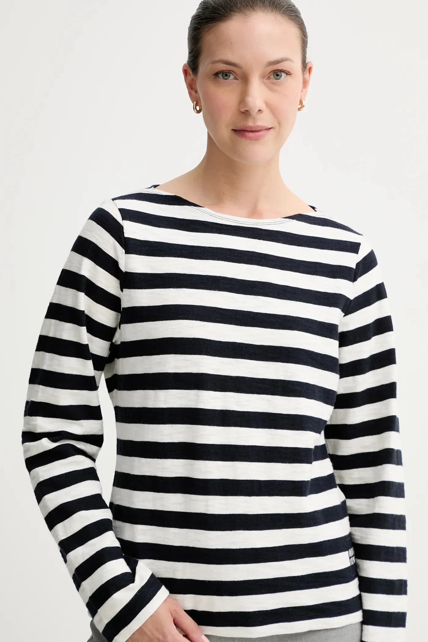 Хлопковая рубашка с длинным рукавом - фото 4