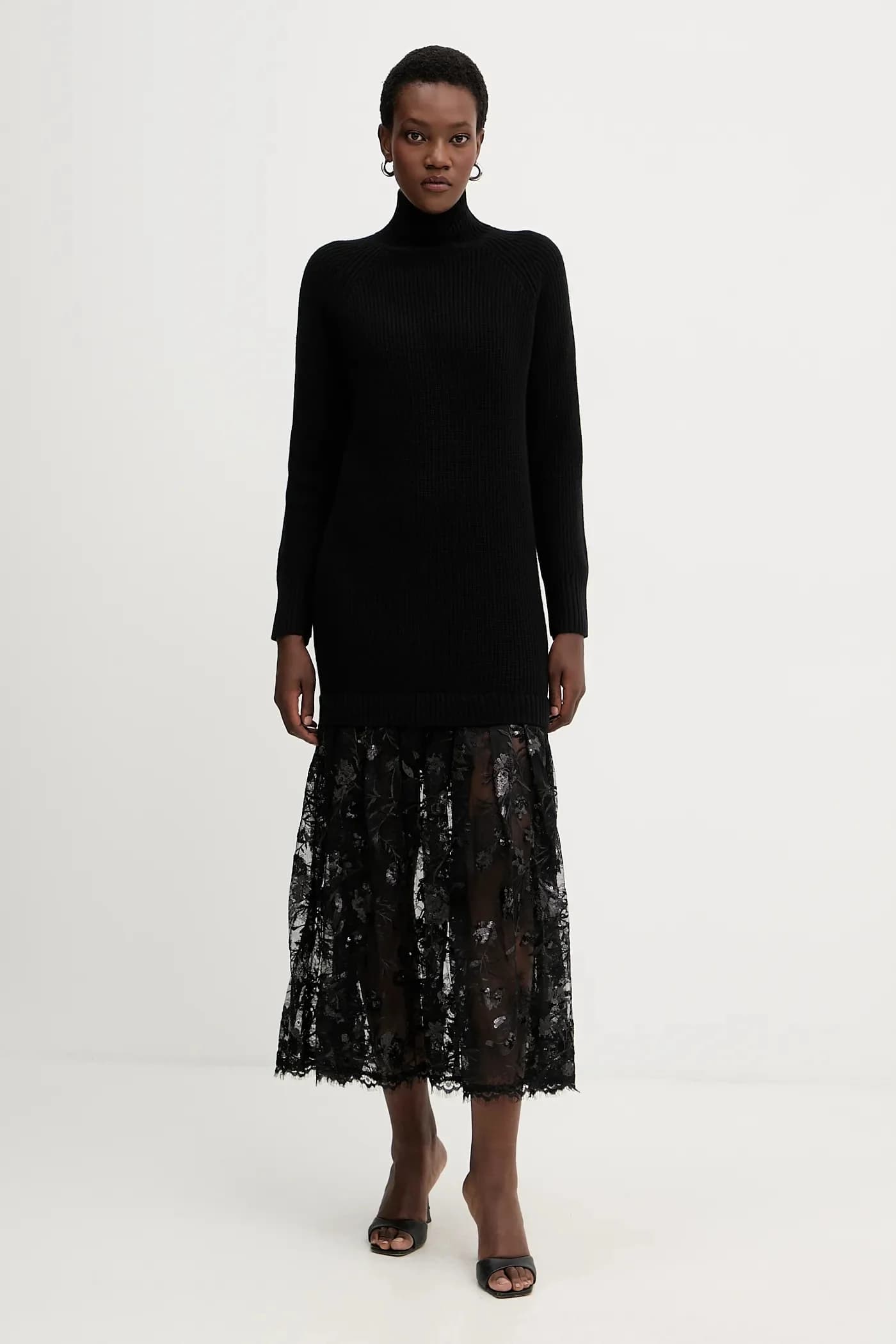 Платье из смесовой шерсти