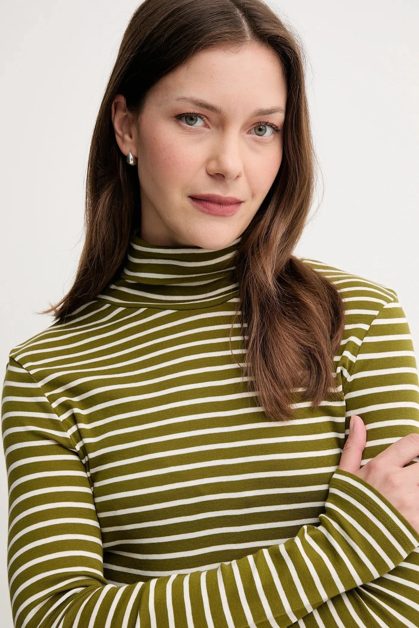 Хлопковая рубашка с длинным рукавом - фото 4