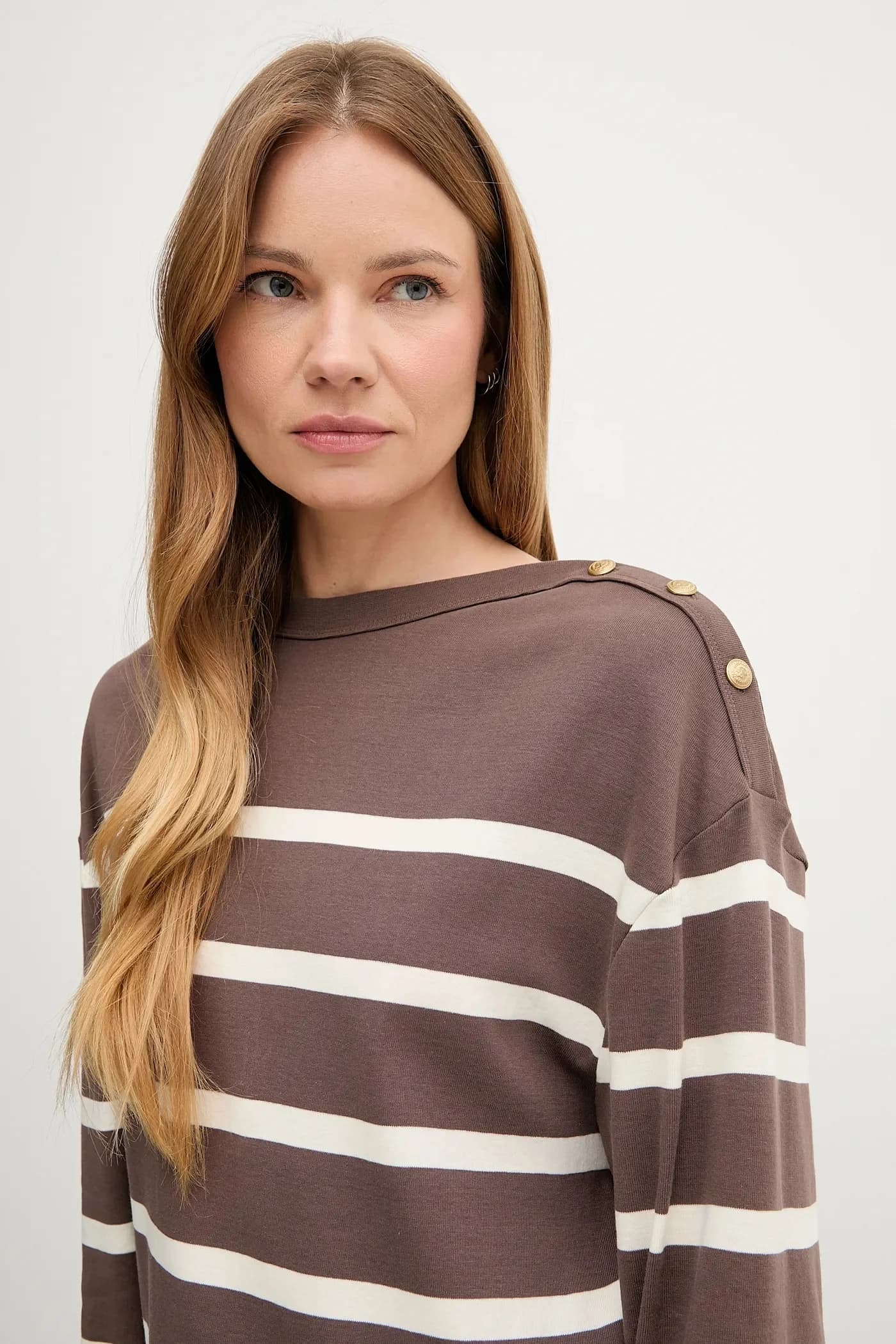 Хлопковая рубашка с длинным рукавом - фото 4