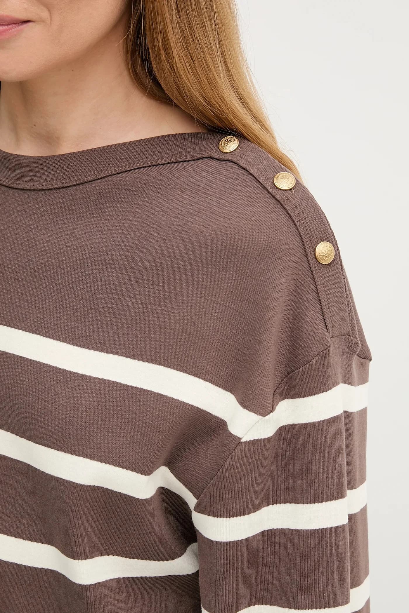 Хлопковая рубашка с длинным рукавом - фото 5