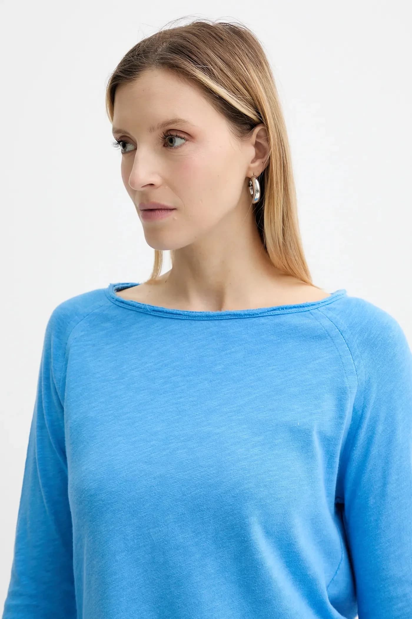 Хлопковая рубашка с длинным рукавом - фото 4