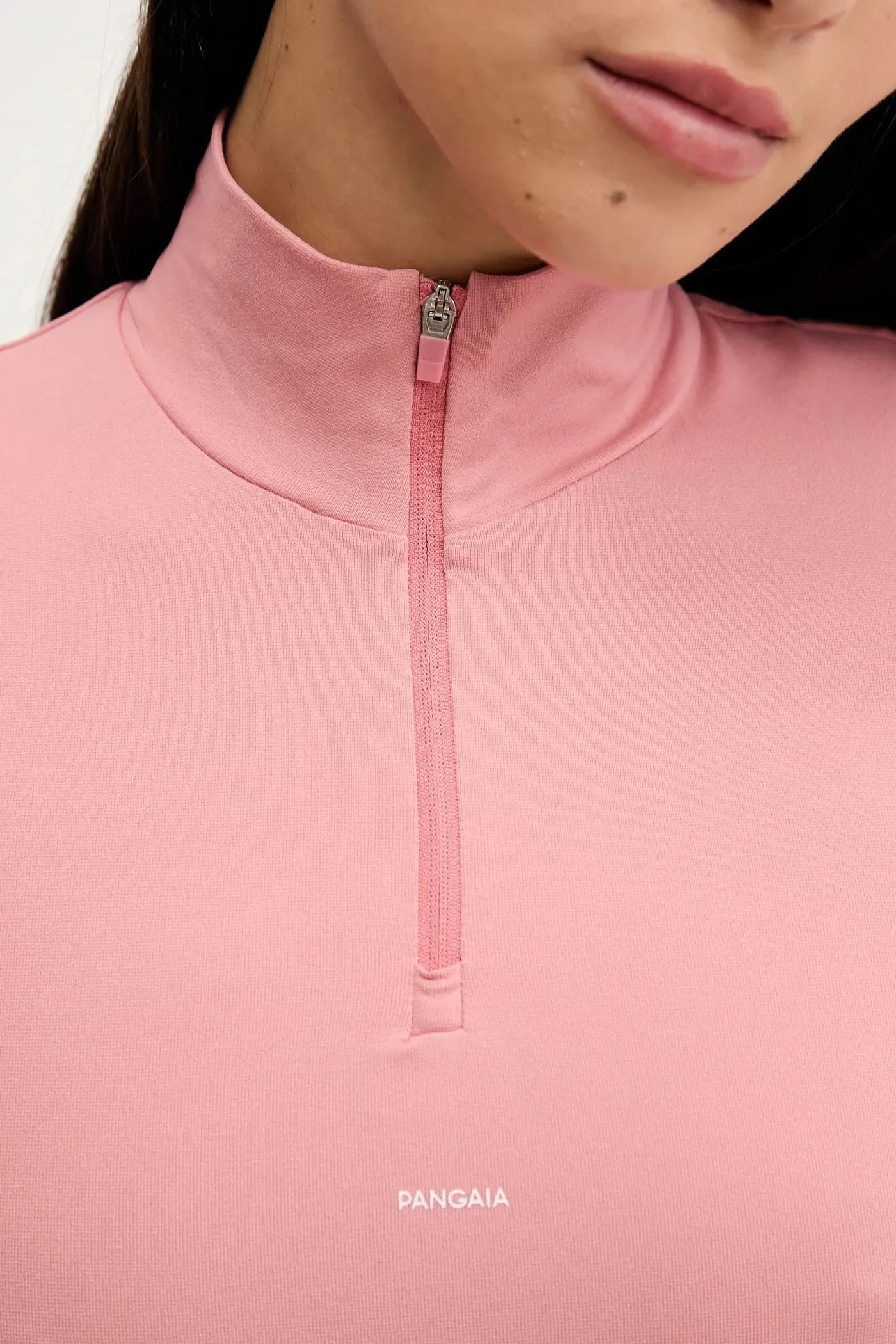 Эластичный топ на молнии с длинными рукавами и длинными рукавами растительного происхождения - фото 5