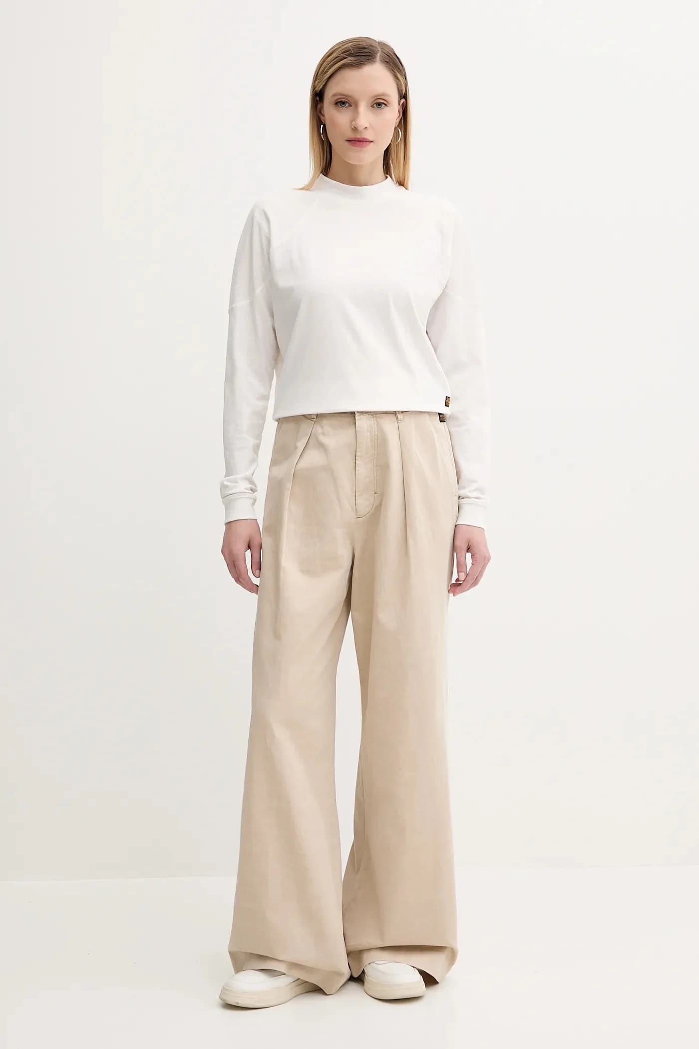 Хлопковая рубашка с длинным рукавом - фото 2